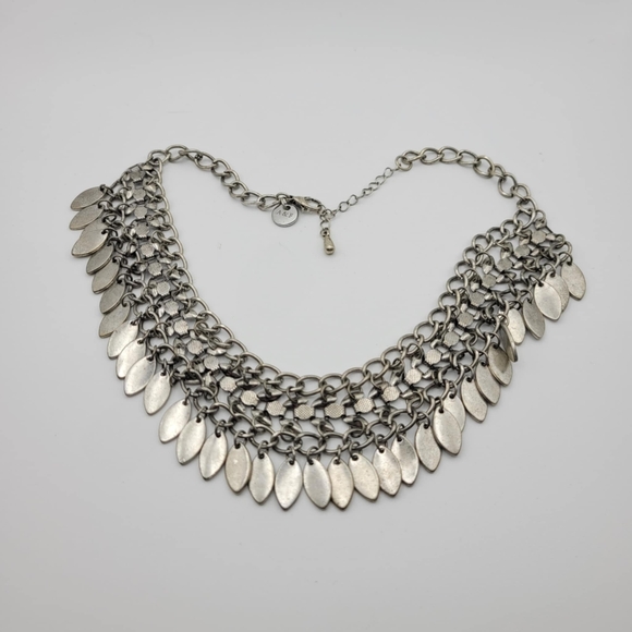 Abercrombie & Fitch Jewelry - Silver Tone Multi-Layered Statement Necklace